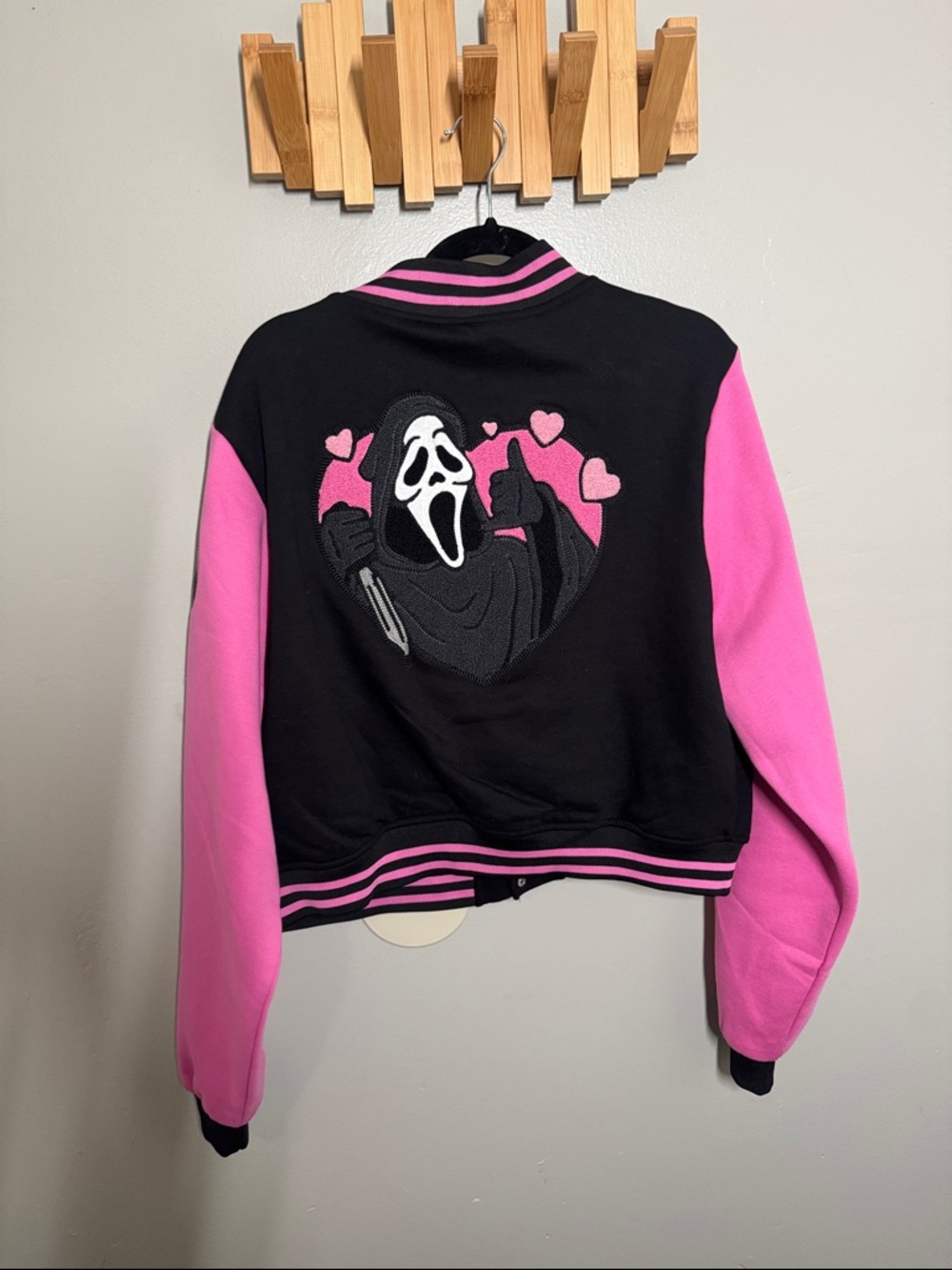 Spirit Black & Pink Scream Varsity Jacket